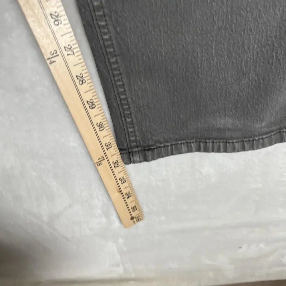 Levi's 505 Jeans Mens 36x32 Gray Regular Straight Denim Charcoal Wash Pants